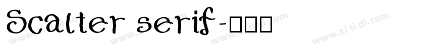 Scalter serif字体转换